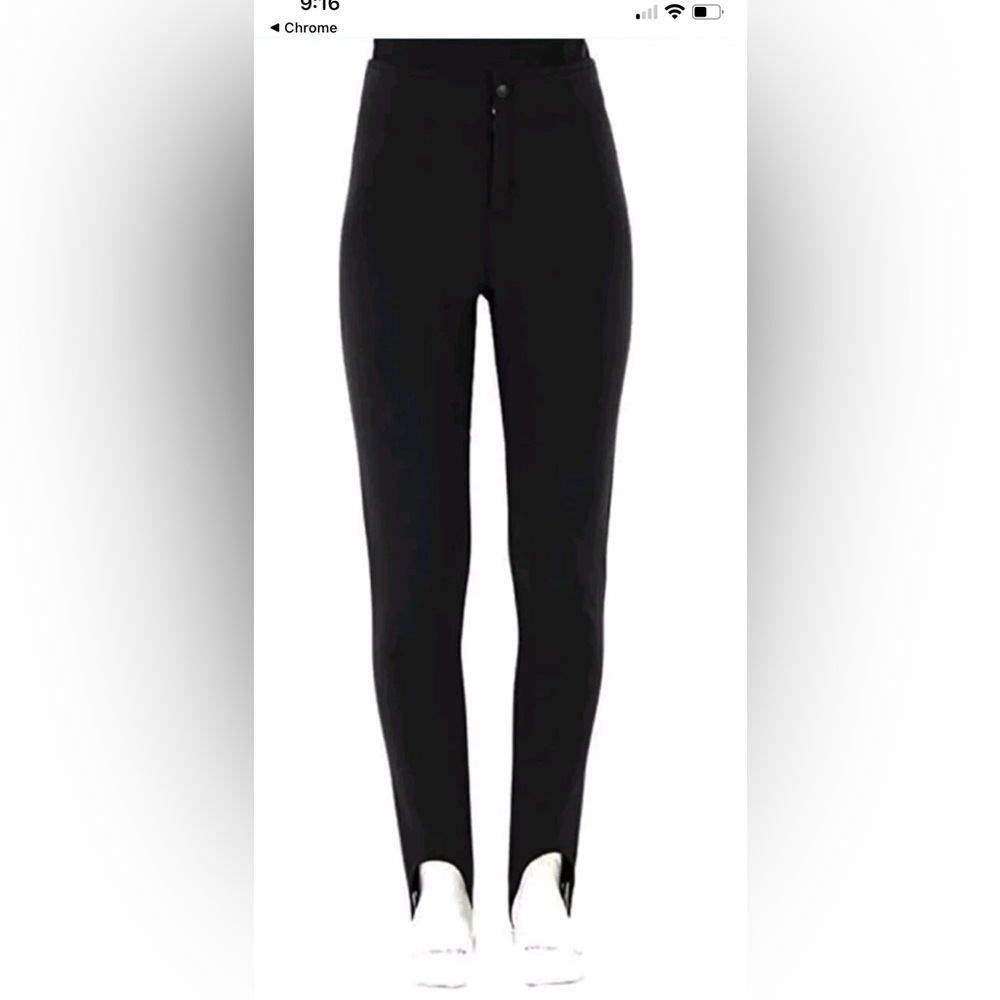 Black Women's High-Waisted Snow Pants